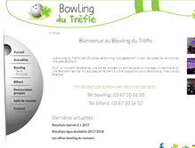 Tablet Screenshot of bowlingdutrefle.fr